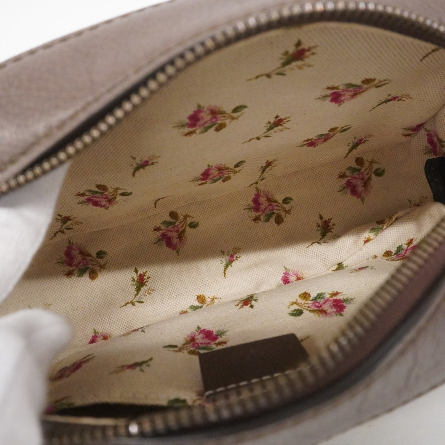 Gucci Beige Brown Pvc Shoulder Bag ( )