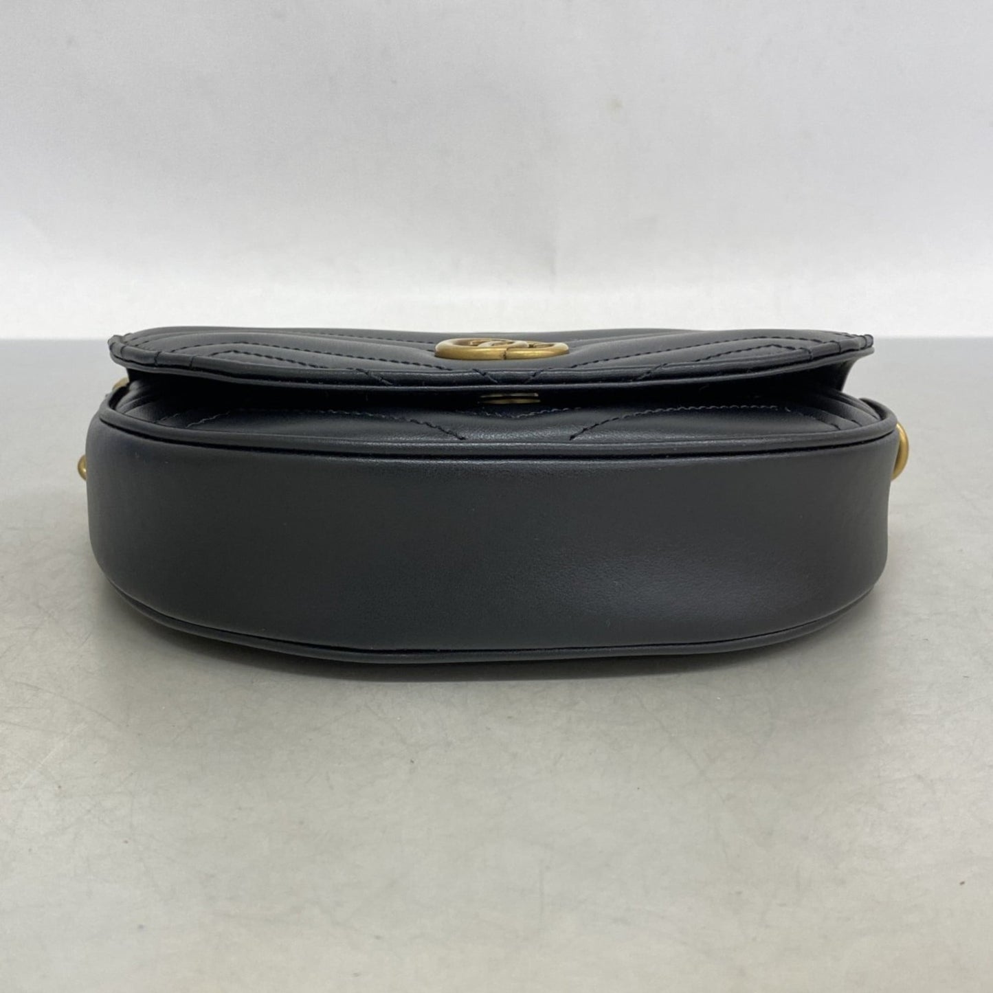 Gucci Black Leather Shoulder Bag ( )