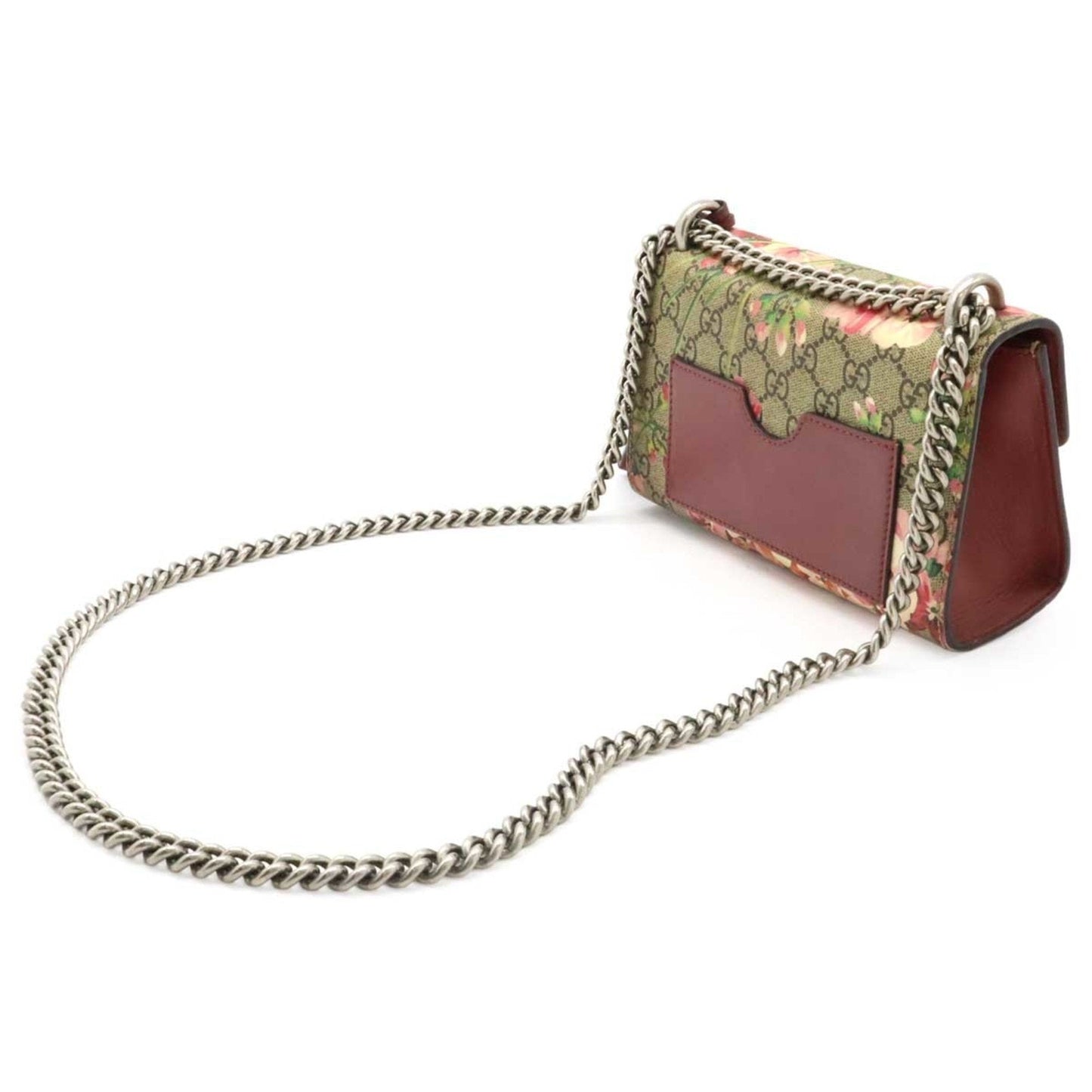 Gucci Gg Blooms Beige Multi-Color Pink Pvc Leather Shoulder Bag ( )