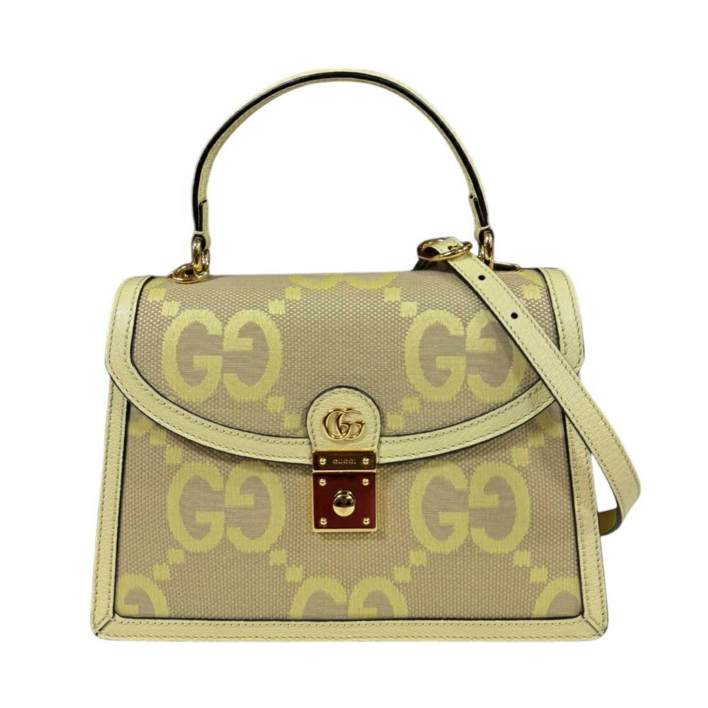 Gucci Leather Canvas Shoulder Bag