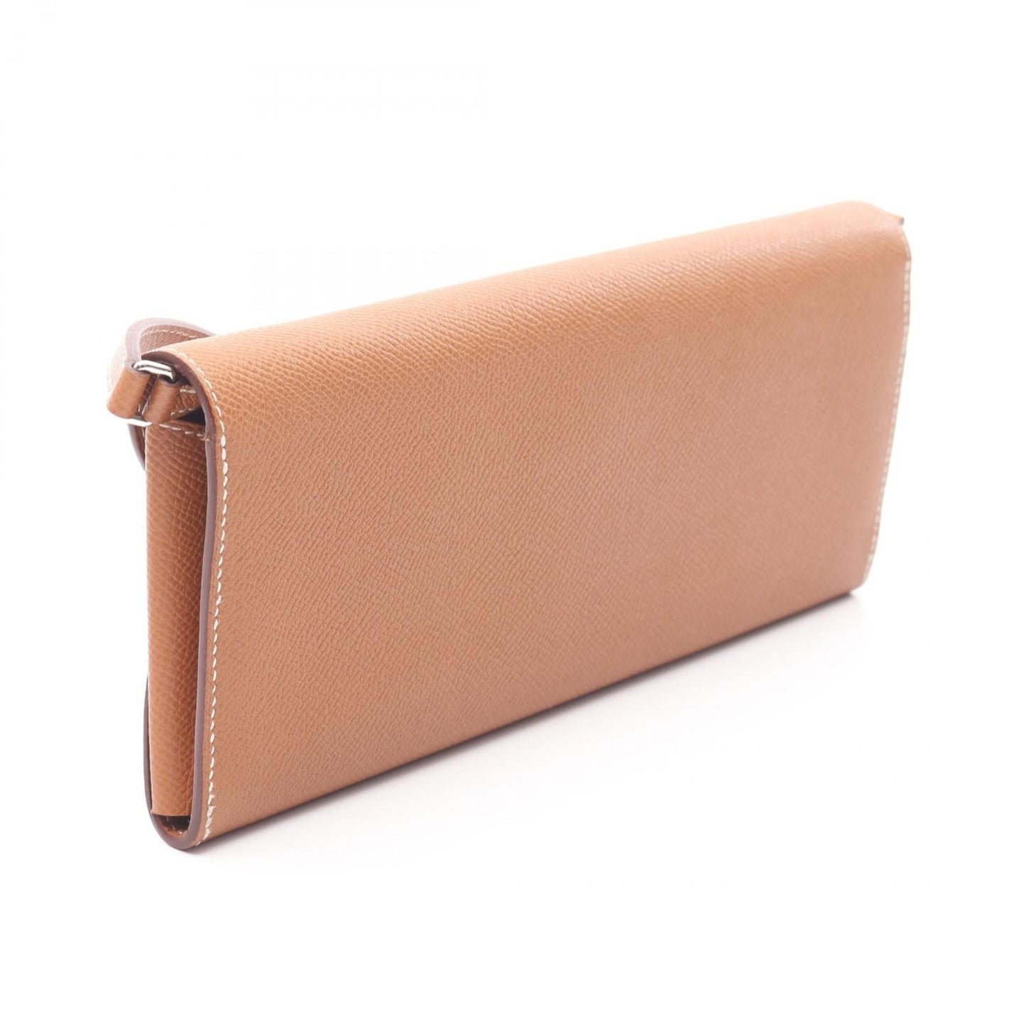Hermes Brown Gold Brown Epsom Leather Shoulder Bag ( )