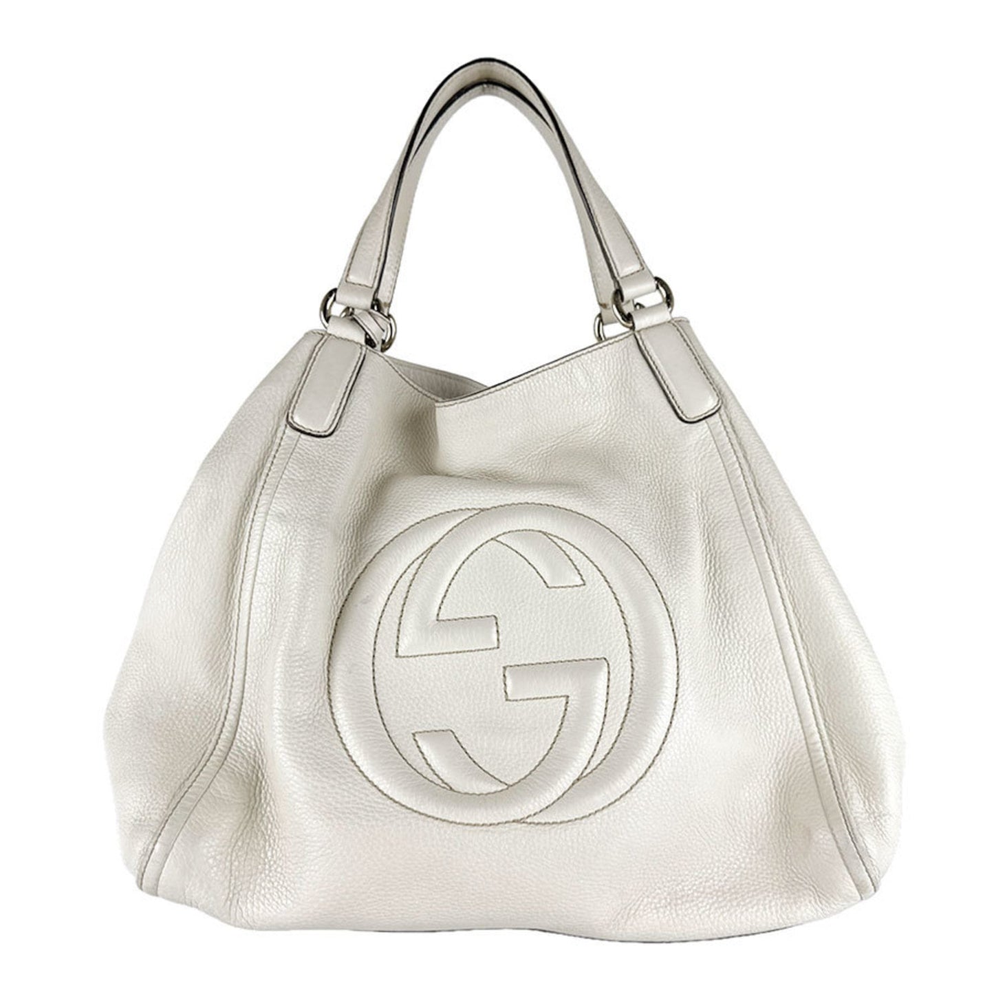 Gucci Ivory Leather Handbag ( )