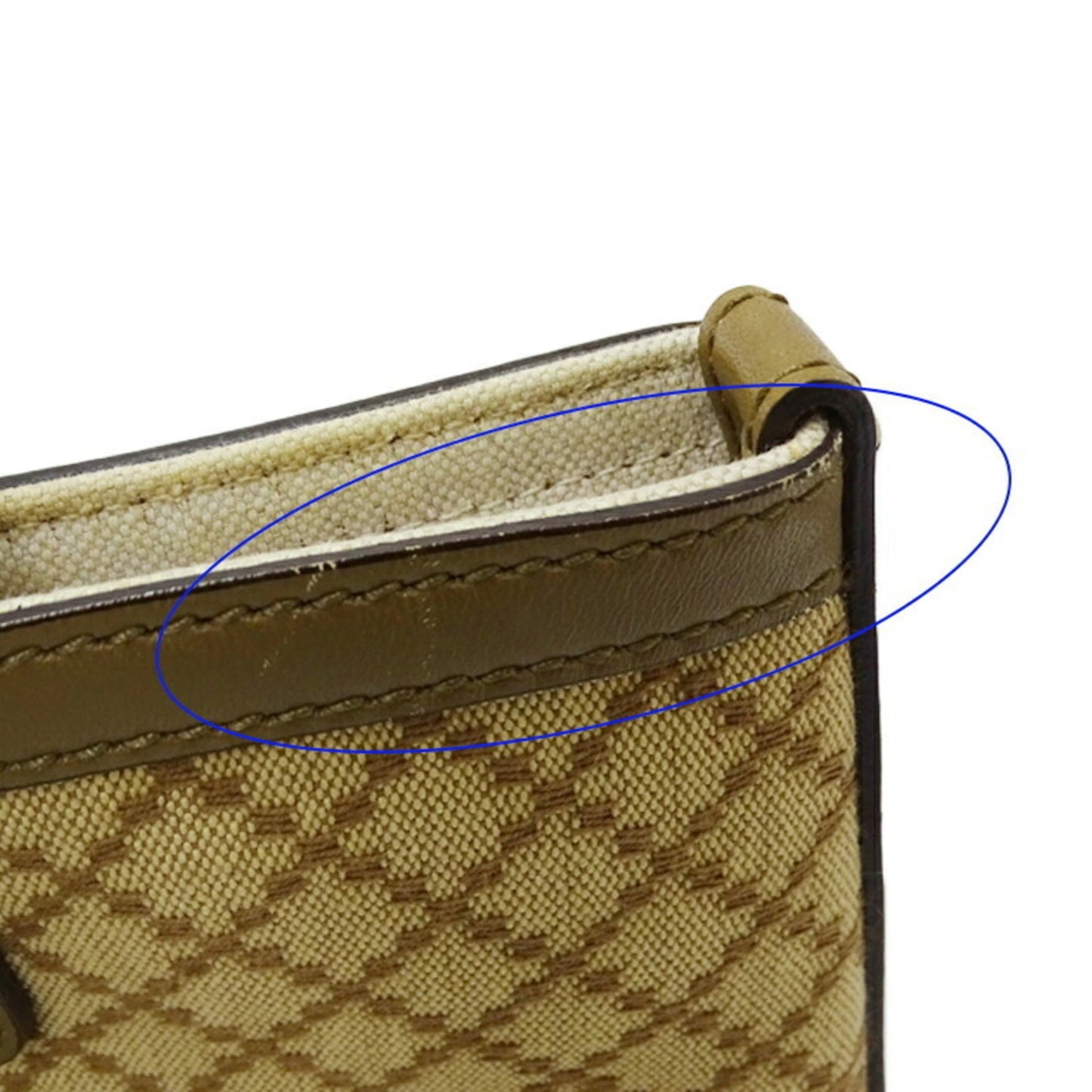 Gucci Diamante Beige Khaki Canvas Tote Bag ( )