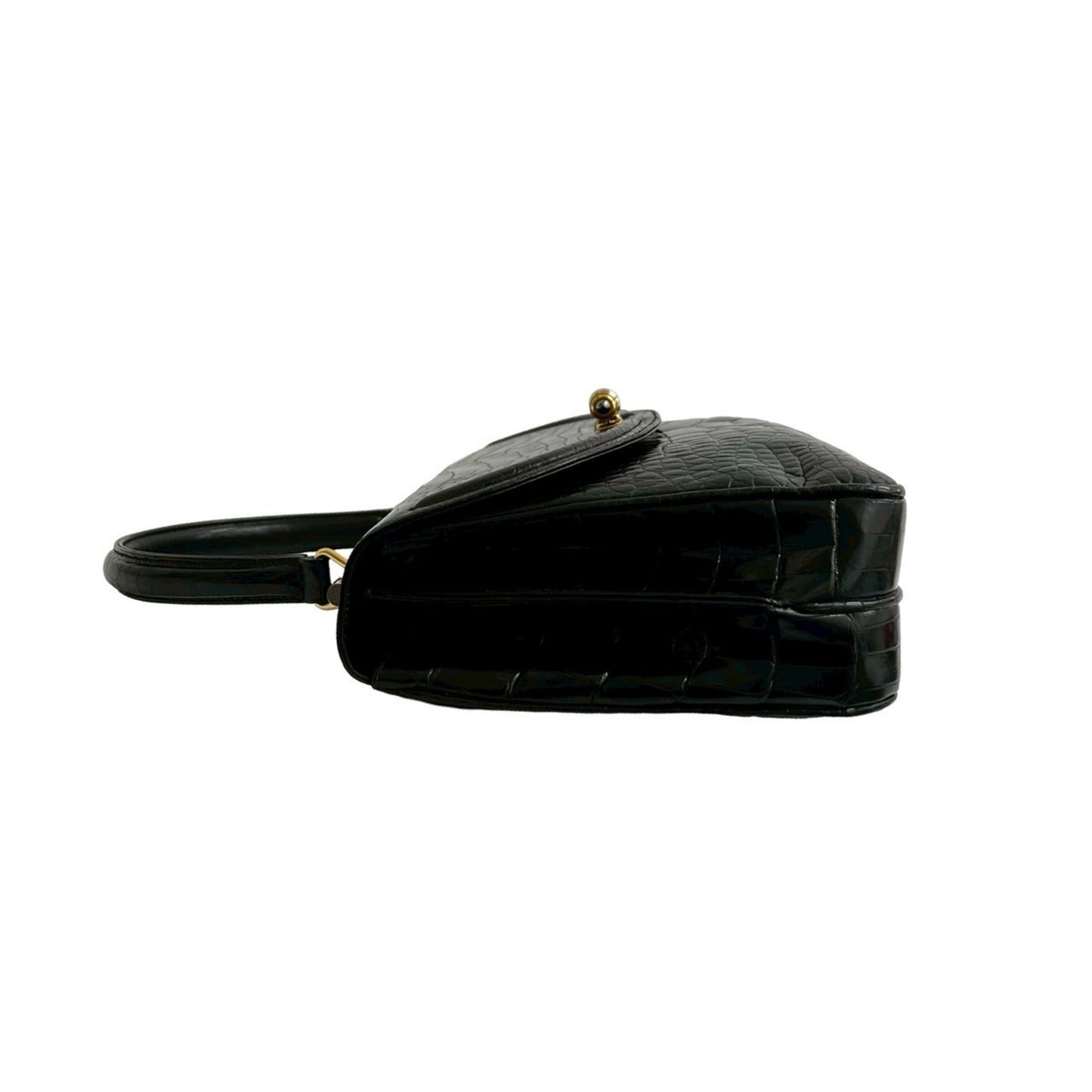 Gucci Black Leather Handbag ( )