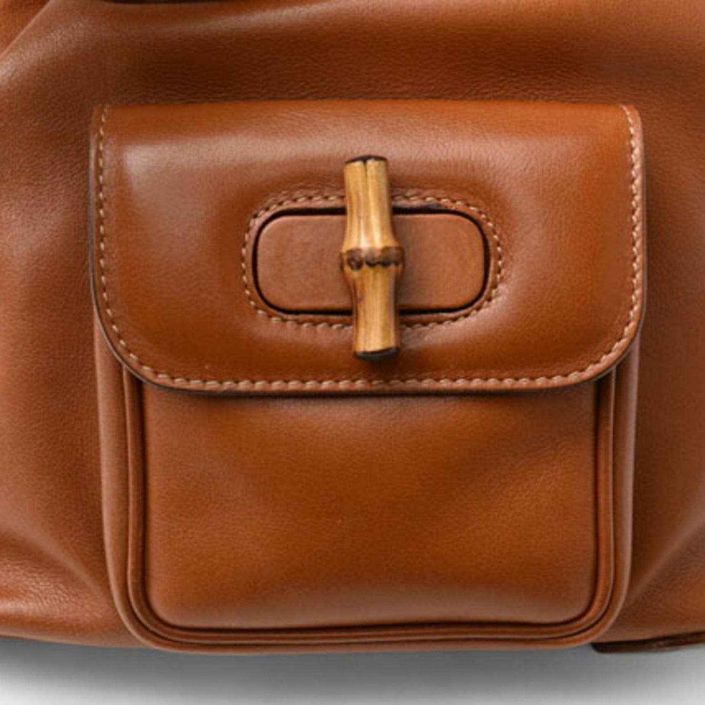 Gucci Brown Leather Backpack ( )