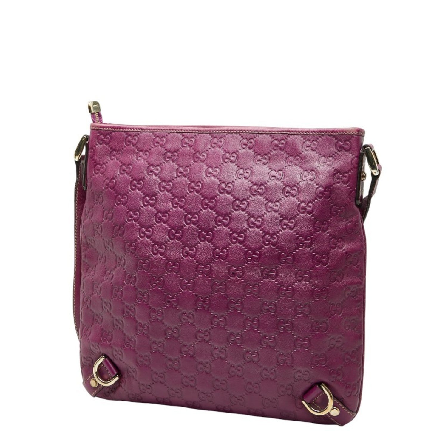 Gucci Purple Leather Shoulder Bag ( )