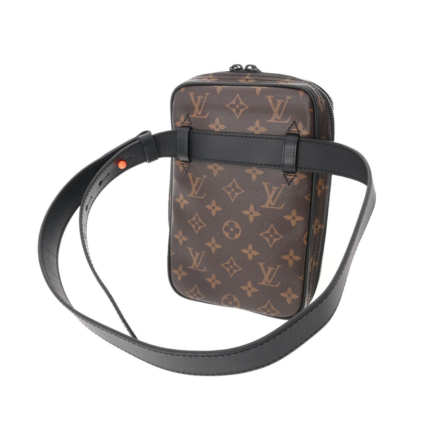 LOUIS VUITTON Monogram Solar Ray Utility Side Bag Brown Men's Canvas Waist