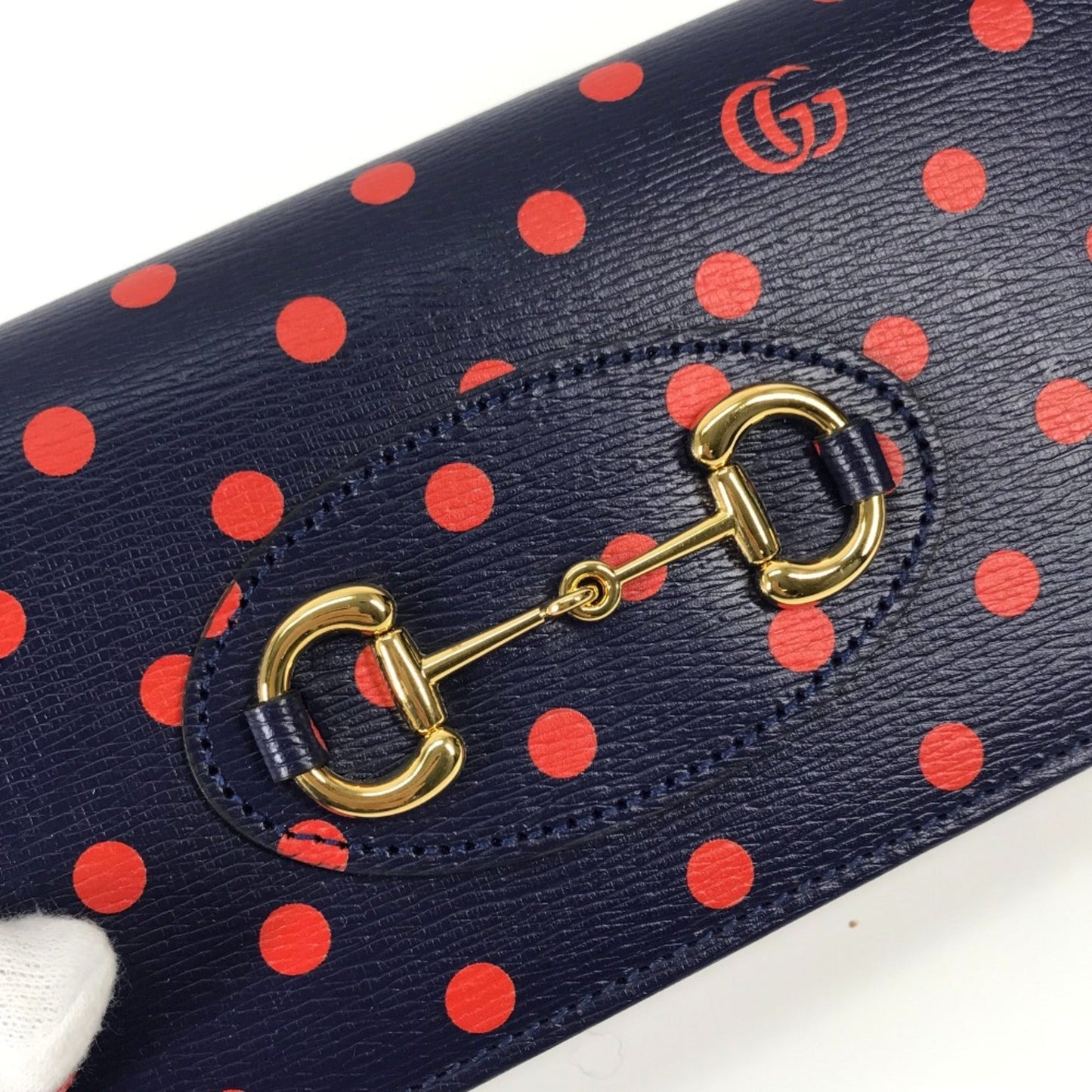 Gucci Navy Leather Long Wallet (Bi-Fold) ( )