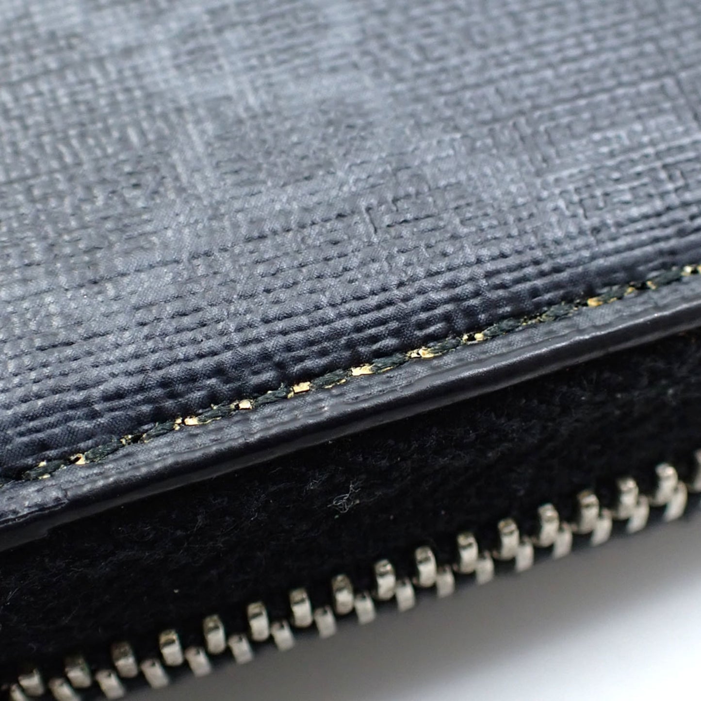 Gucci Black Gray Pvc Leather Long Wallet (Bi-Fold) ( )