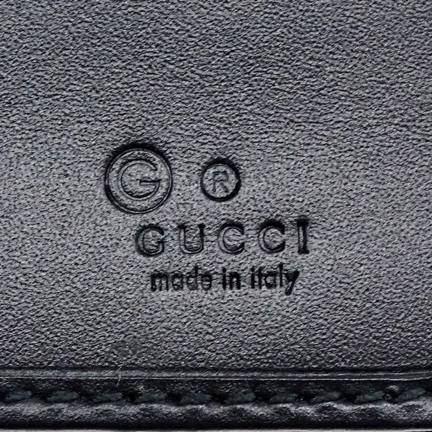 Gucci Black Leather Long Wallet (Bi-Fold) ( )