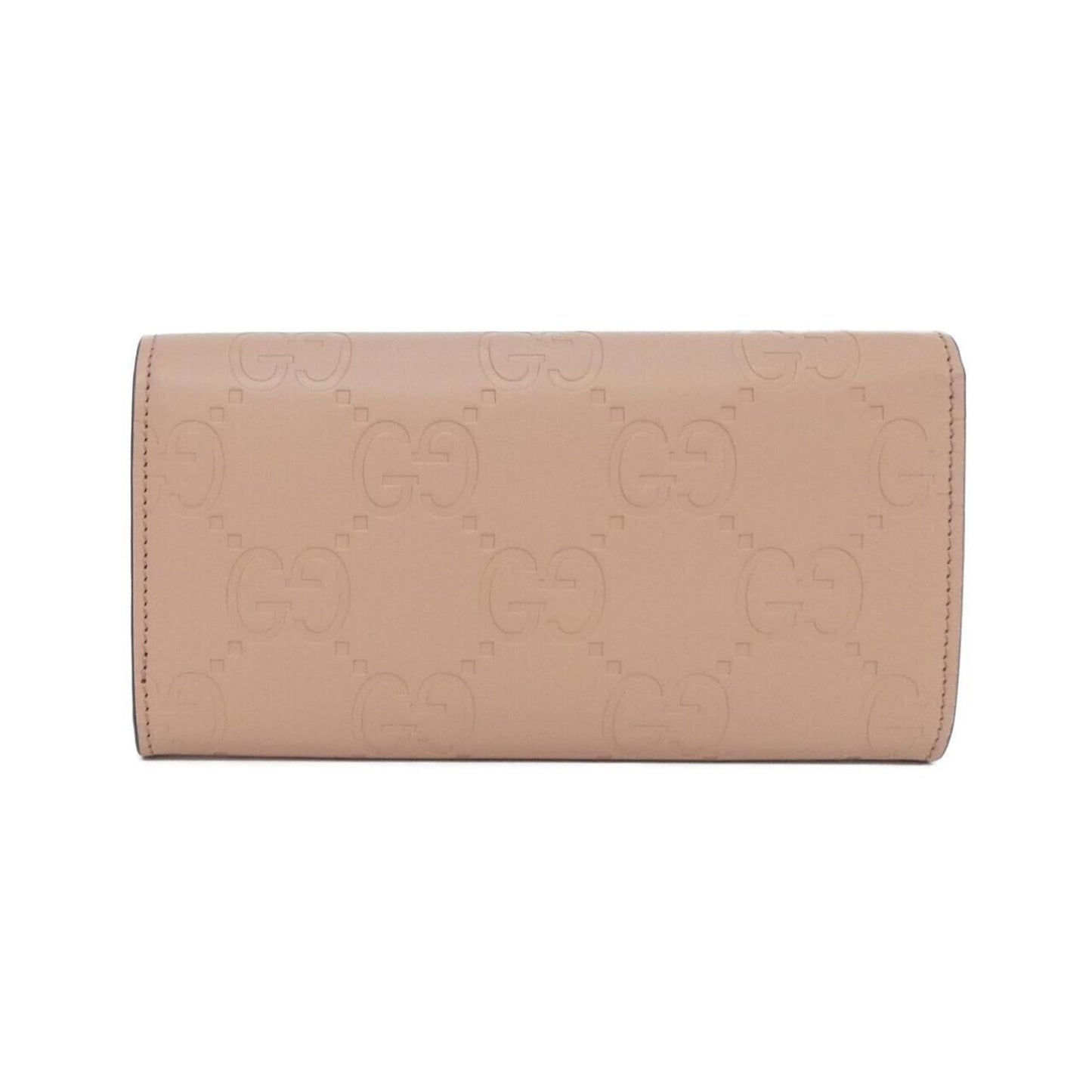 Gucci Rose Pink Gg Leather Long Wallet (Bi-Fold) ( )