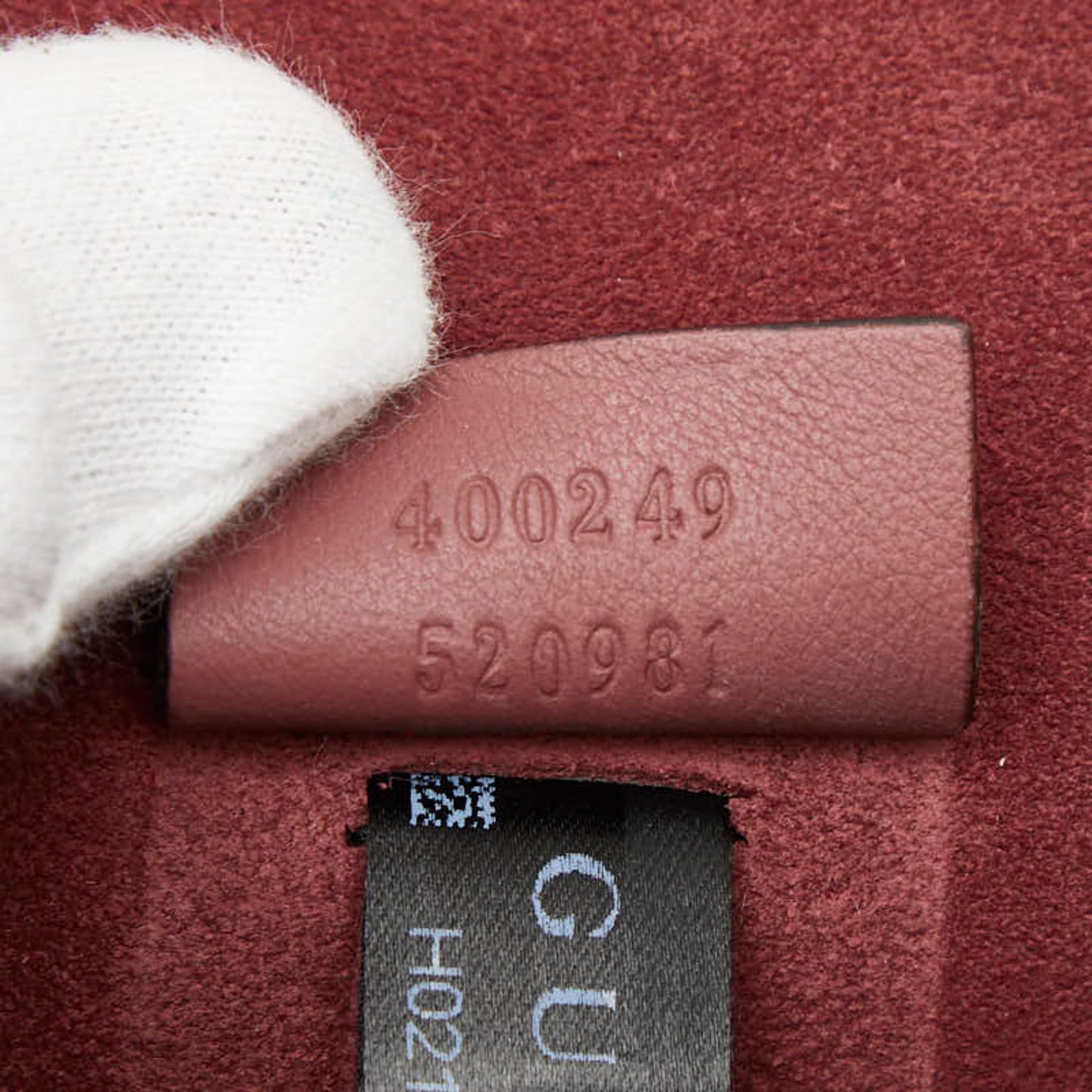Gucci Beige Red Color Pvc Suede Shoulder Bag ( )