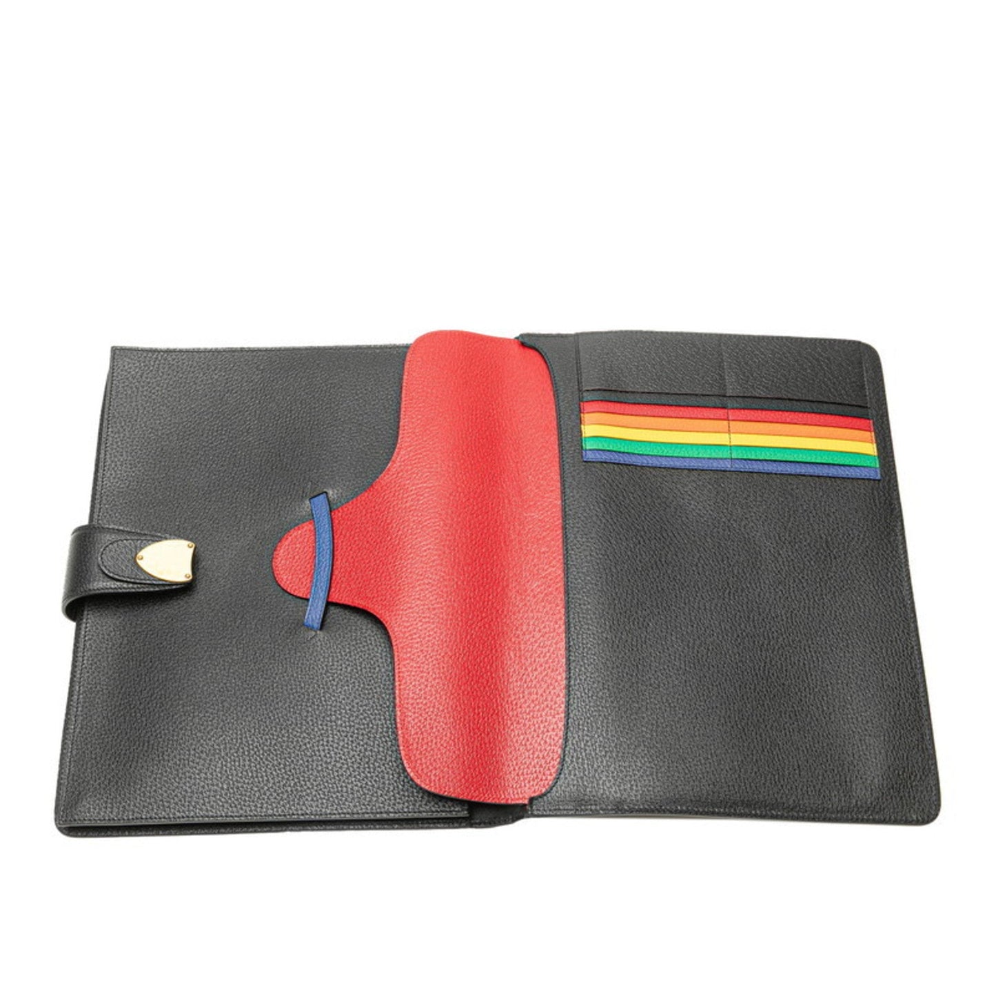 Gucci Black Leather Briefcase Clutch Bag ( )