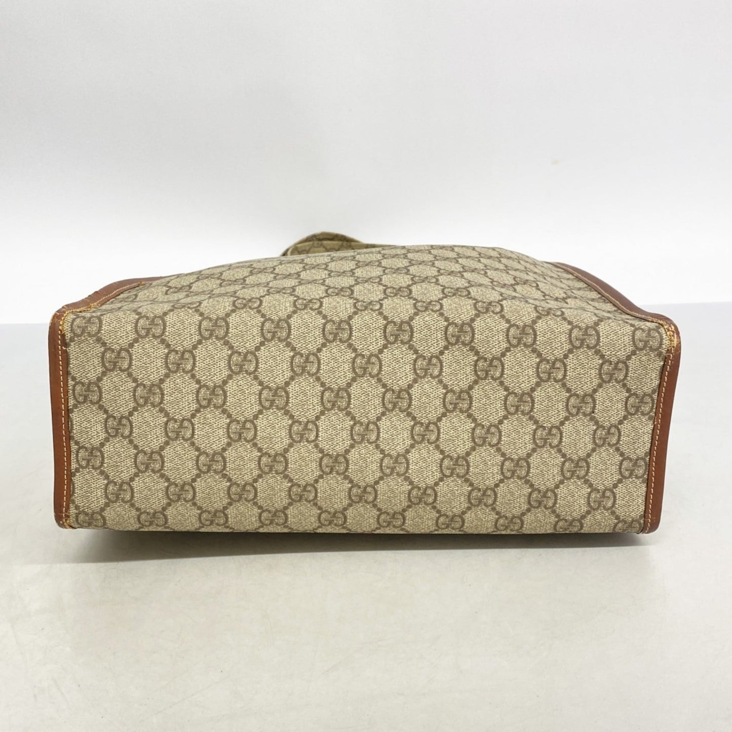 Gucci Beige Brown Pvc Tote Bag ( )