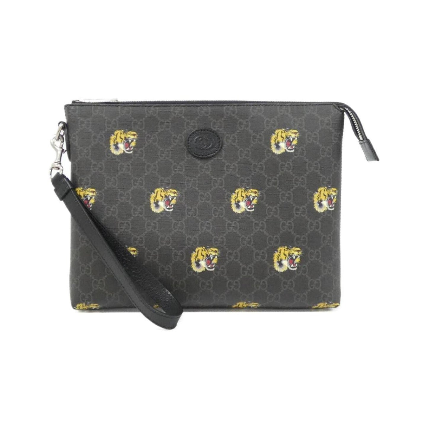 Gucci Black Yellow Gg Supreme Canvas Handbag ( )