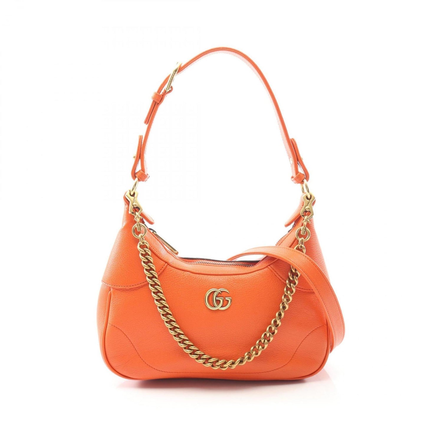 Gucci Orange Leather Shoulder Bag ( )