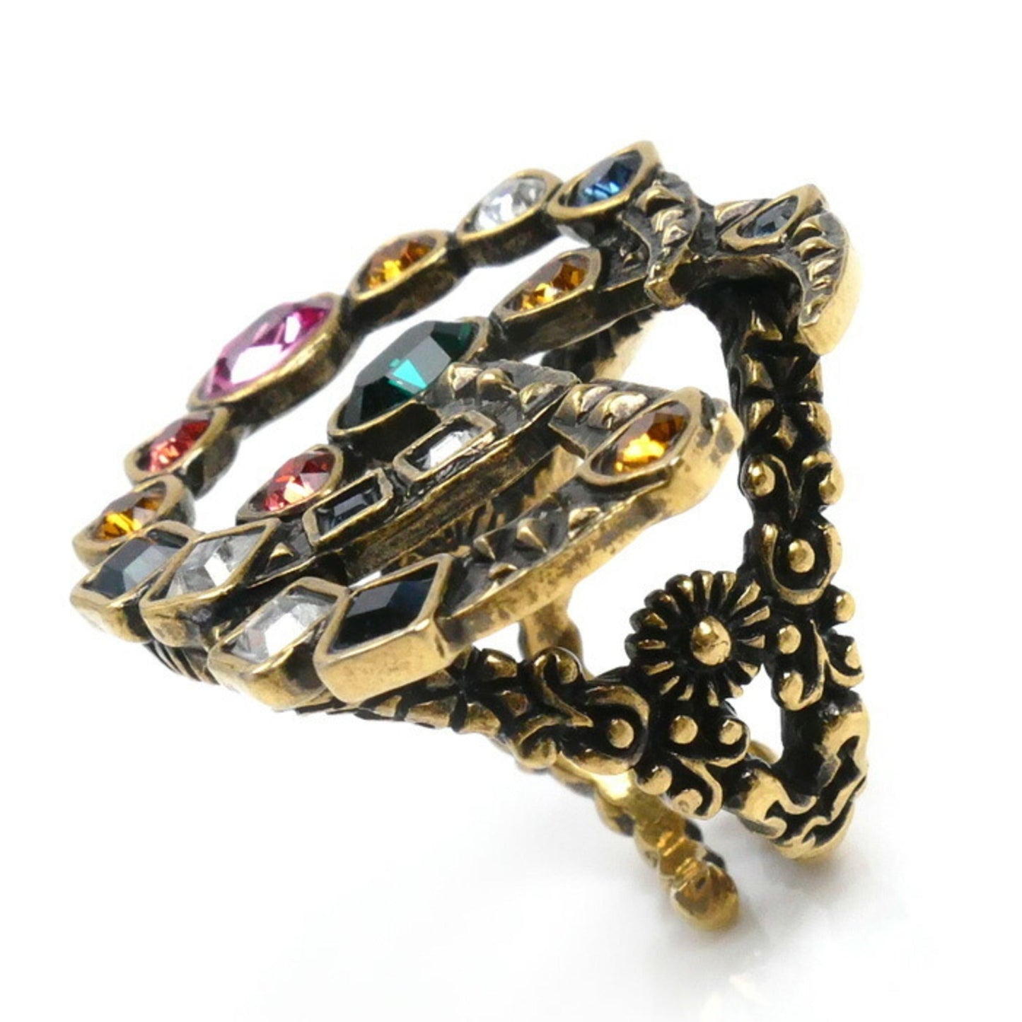 Gucci Gold Multi-Color Band Ring ( )