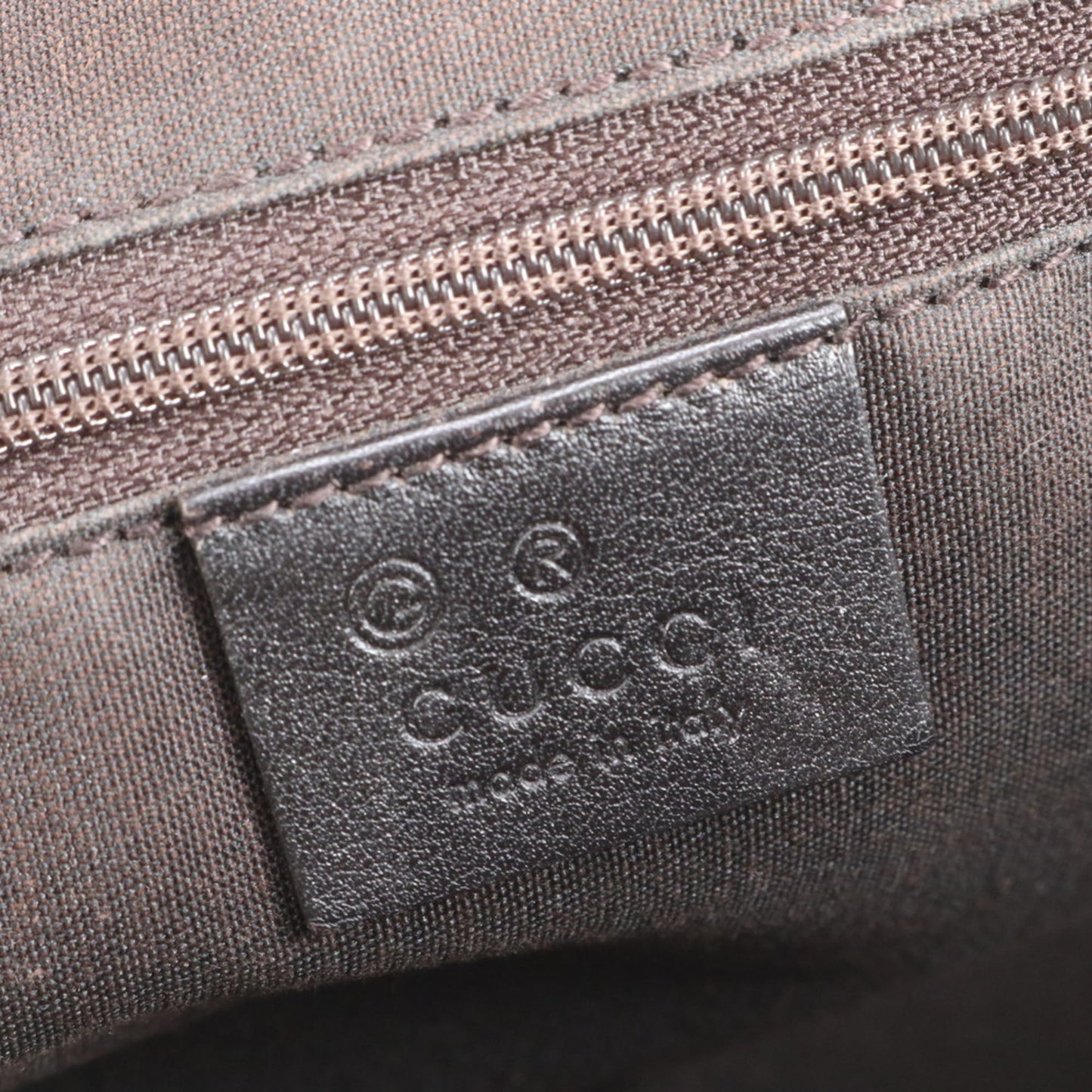 Gucci Dark Brown Leather Tote Bag ( )