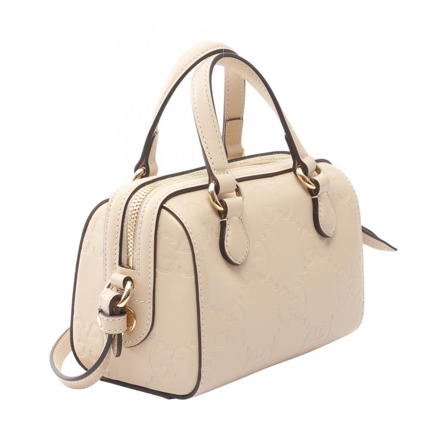 Gucci Beige Leather Handbag ( )