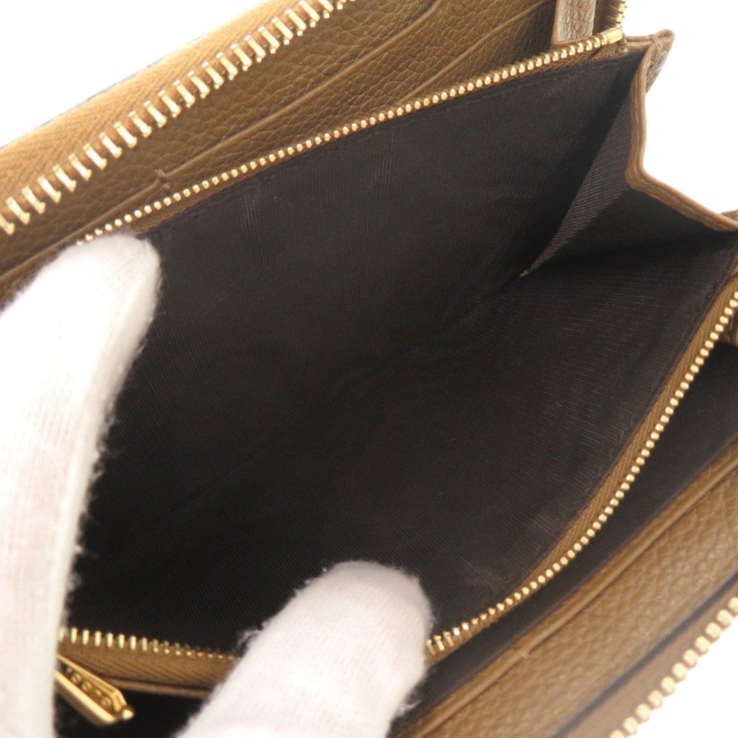 Gucci Brown Leather Long Wallet (Bi-Fold) ( )