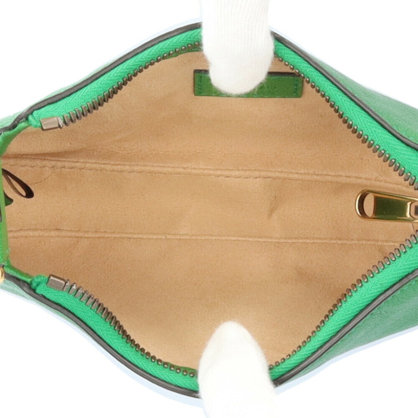 Gucci Green Leather Handbag ( )