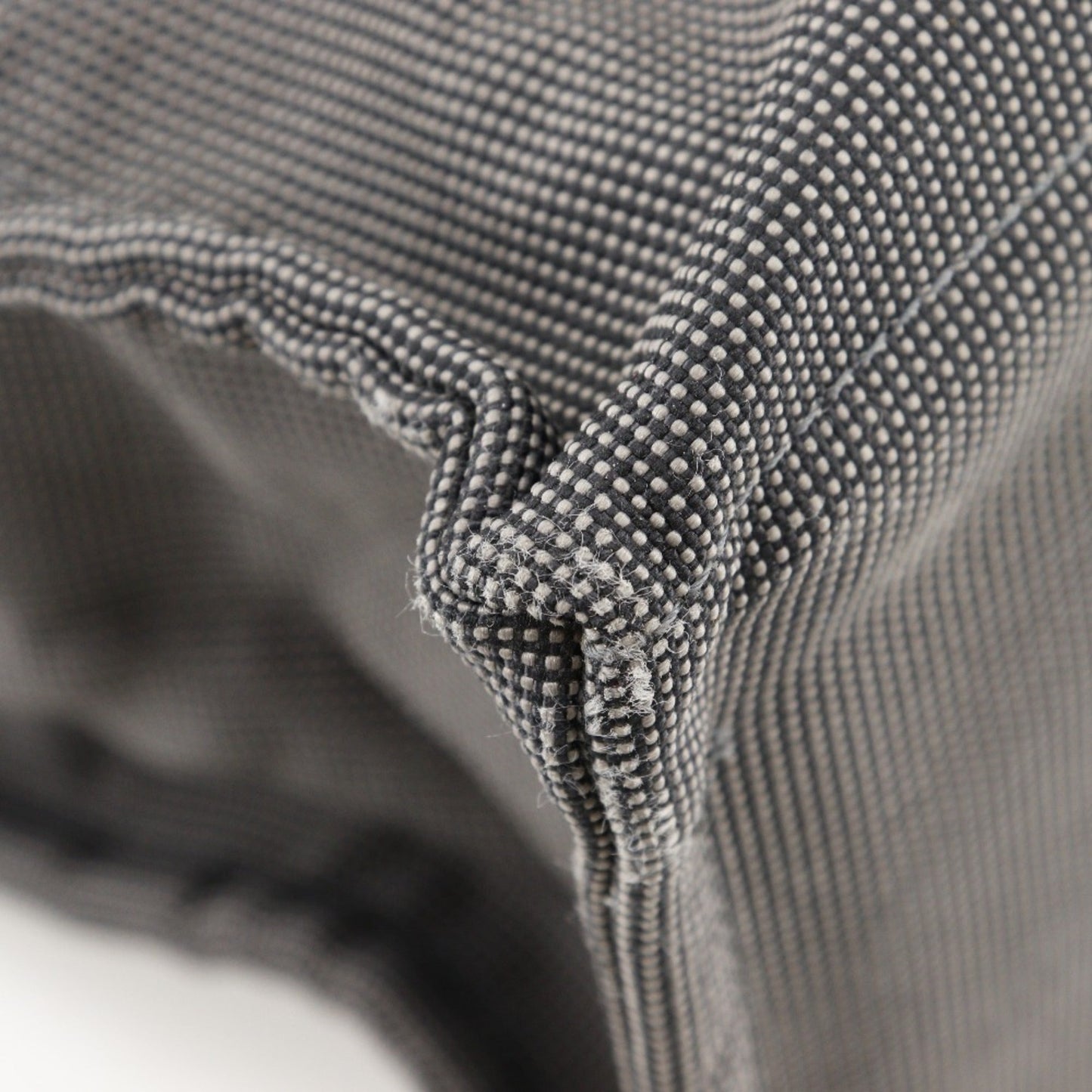 Hermes Gray Nylon Canvas Tote Bag ( )