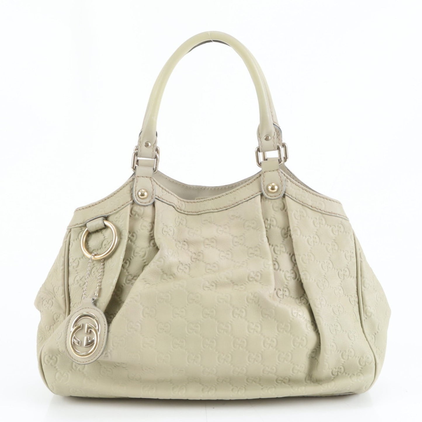 Gucci Beige Leather Tote Bag ( )