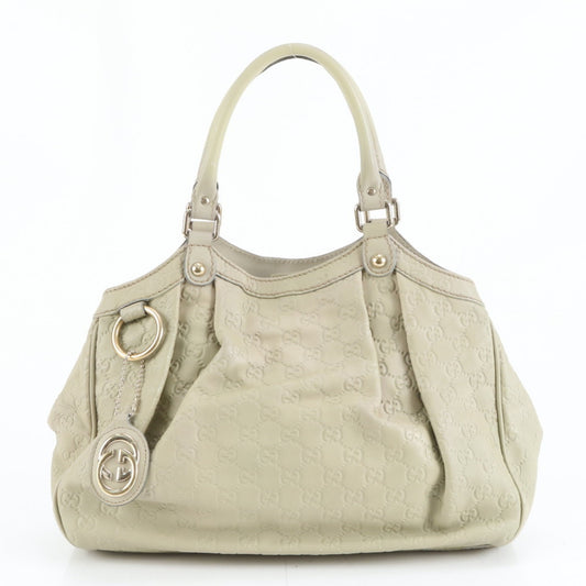 Gucci Beige Leather Tote Bag ( )