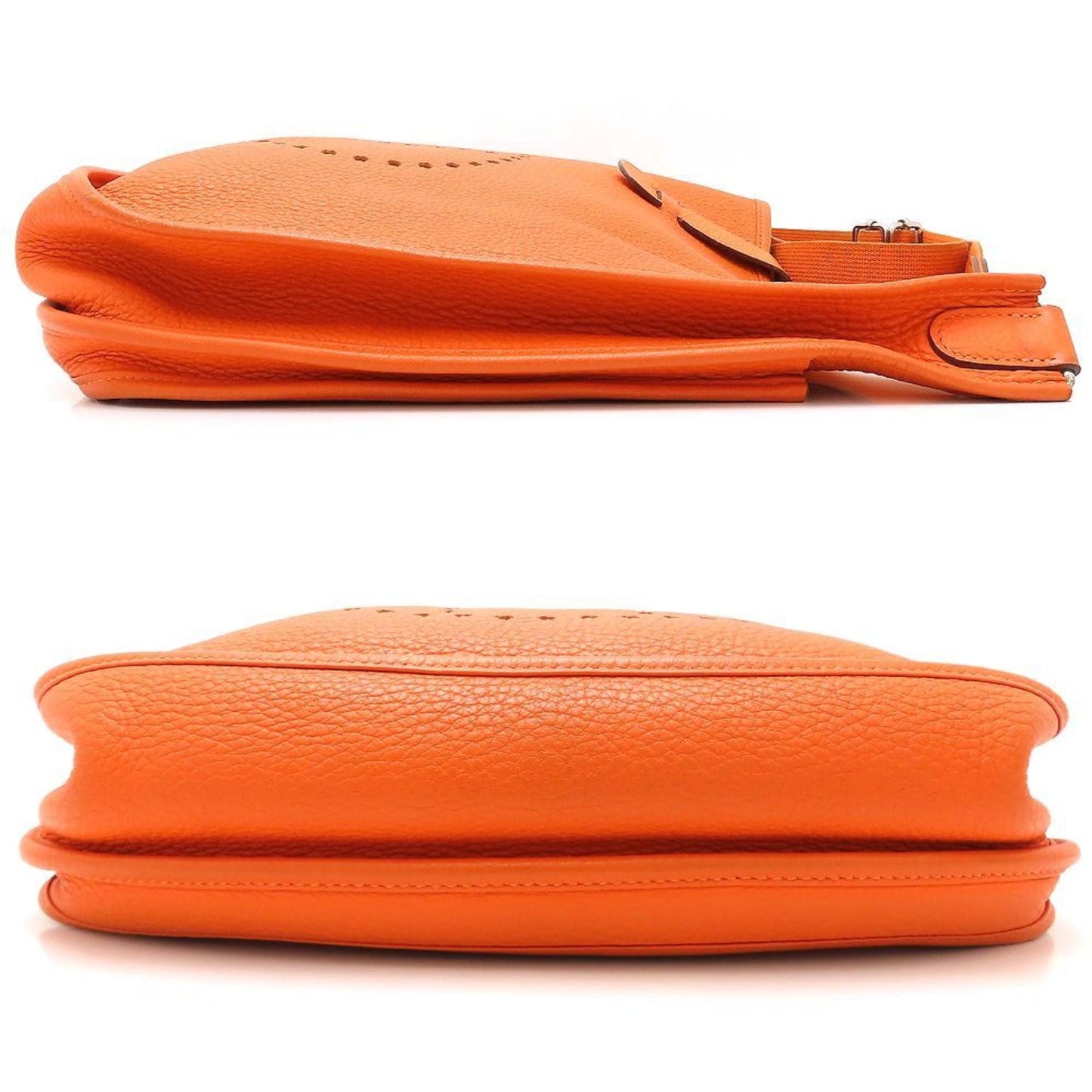 Hermes Potiron Taurillon Clemence Leather Shoulder Bag ( )