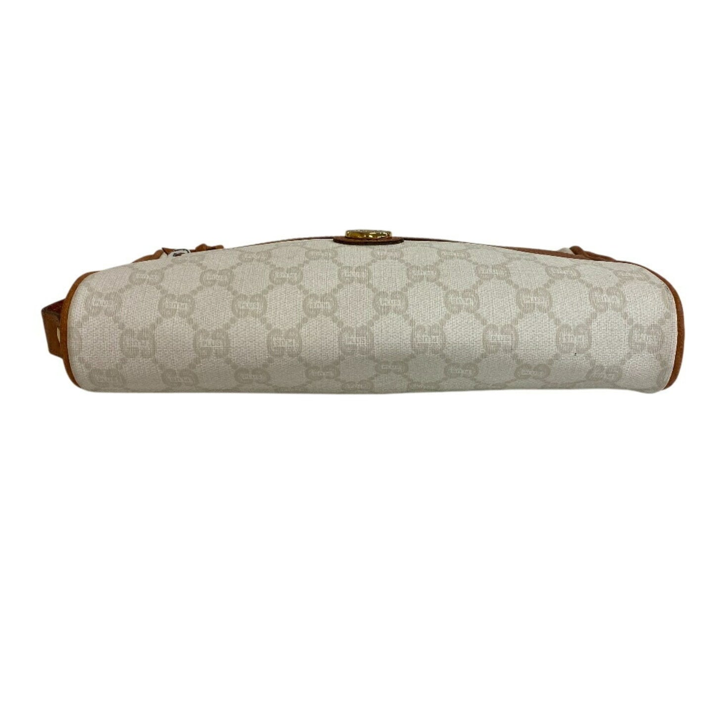 Gucci Gg Plus White Pvc Clutch Bag ( )