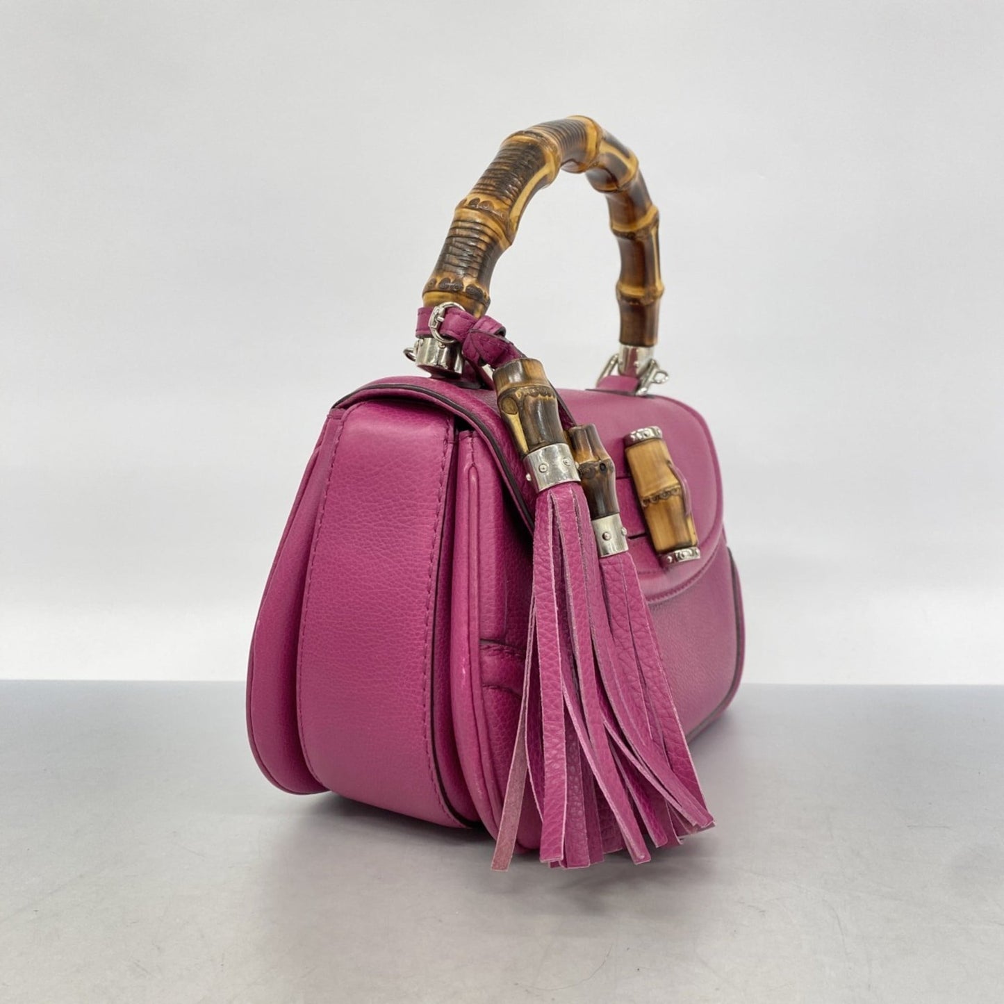 Gucci Purple Leather Handbag ( )