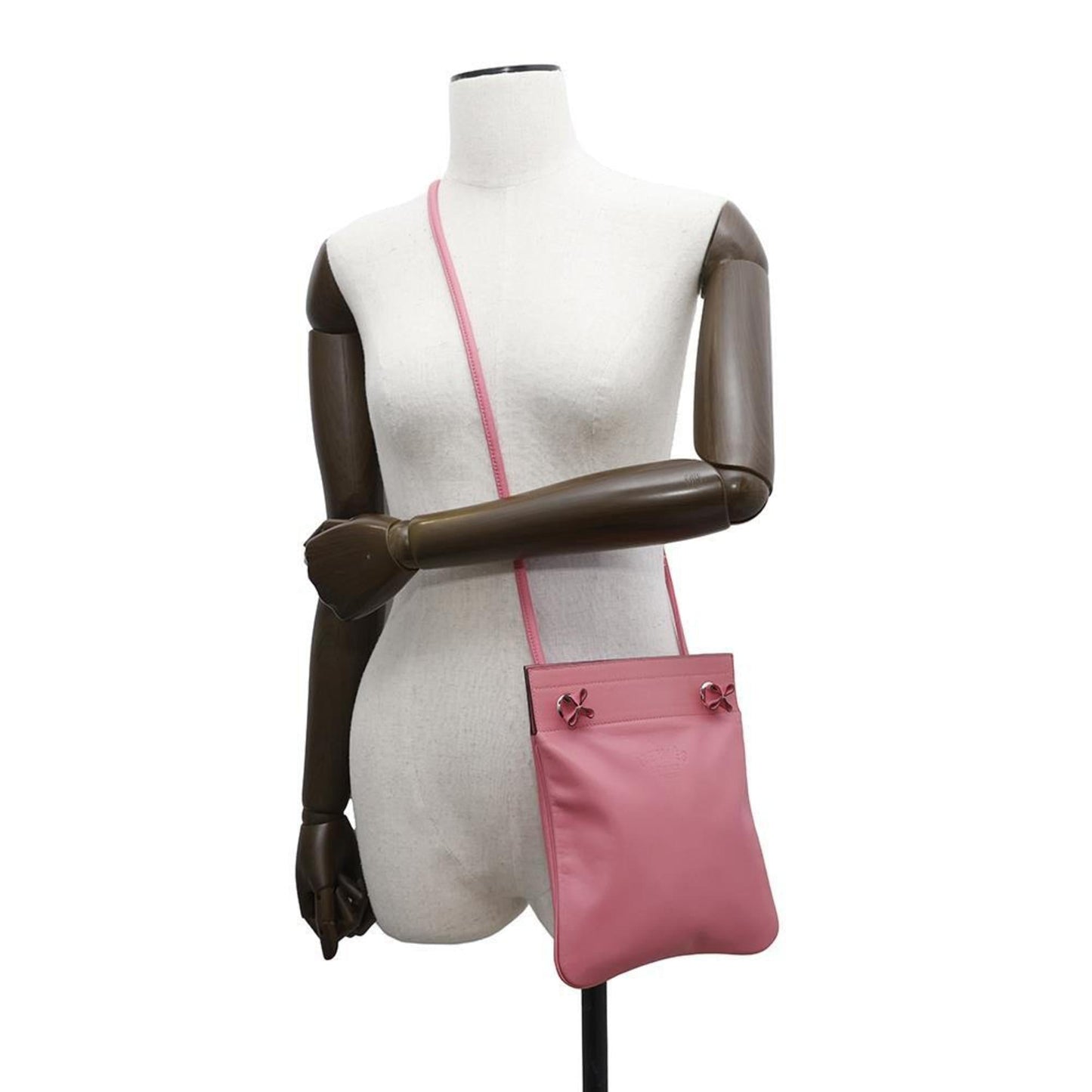Hermes Kara Rose Azalee Swift Leather Shoulder Bag ( )