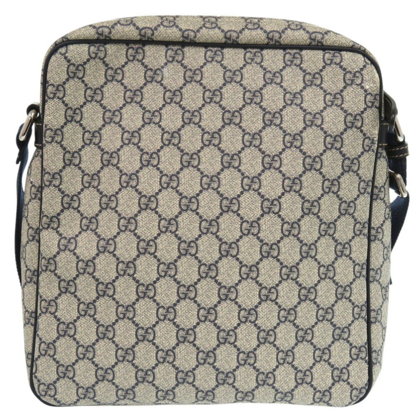 Gucci Beige Navy Gg Supreme Shoulder Bag ( )