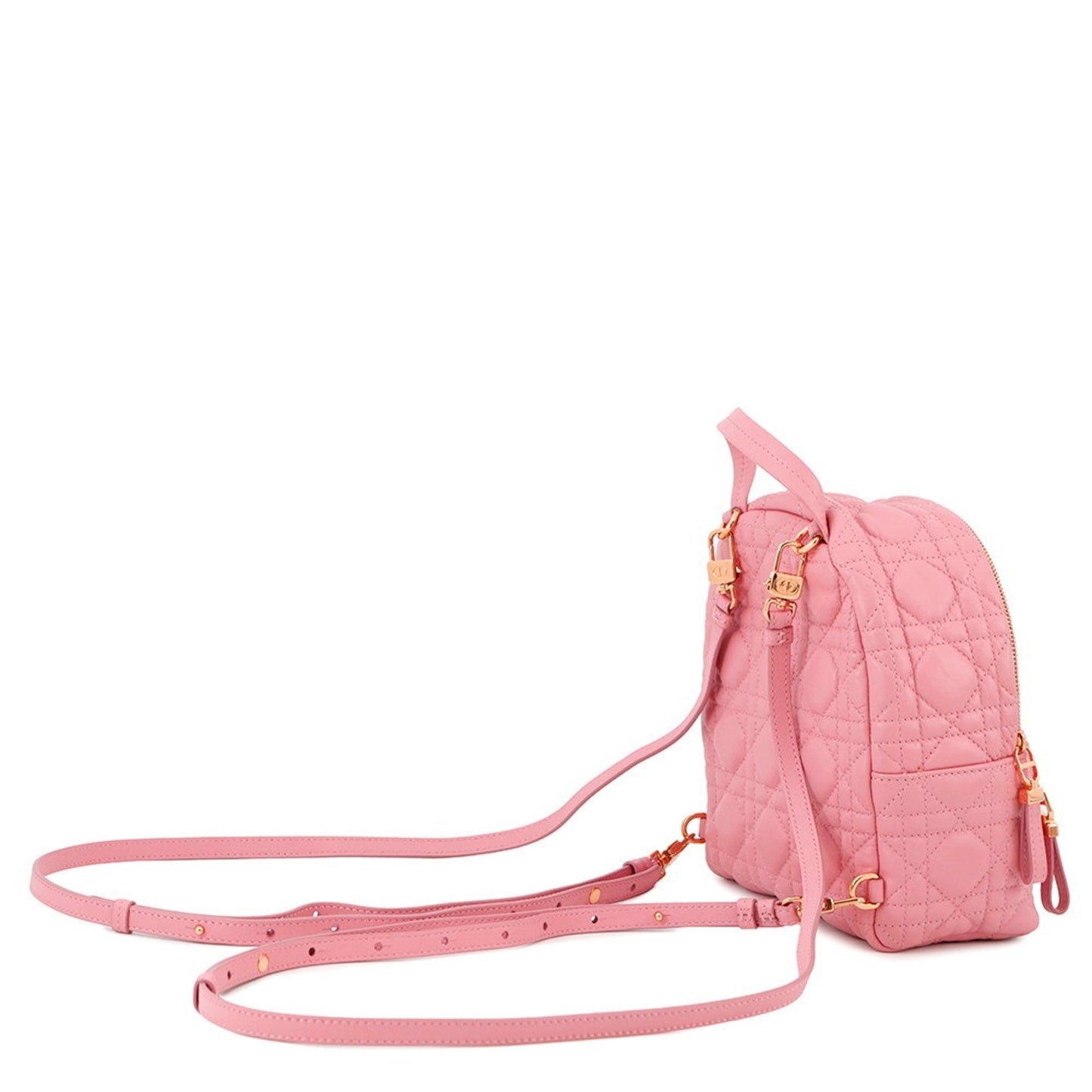 Christian Dior Pink Leather Backpack ()
