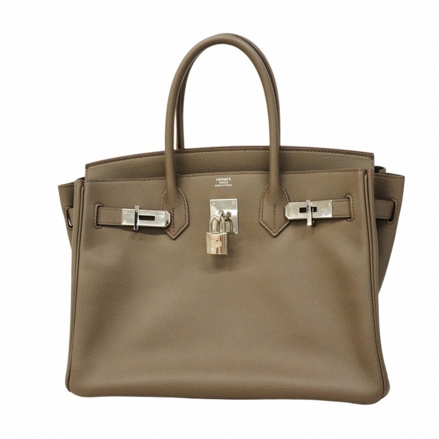 Hermes Etain Epsom Leather Handbag ( )