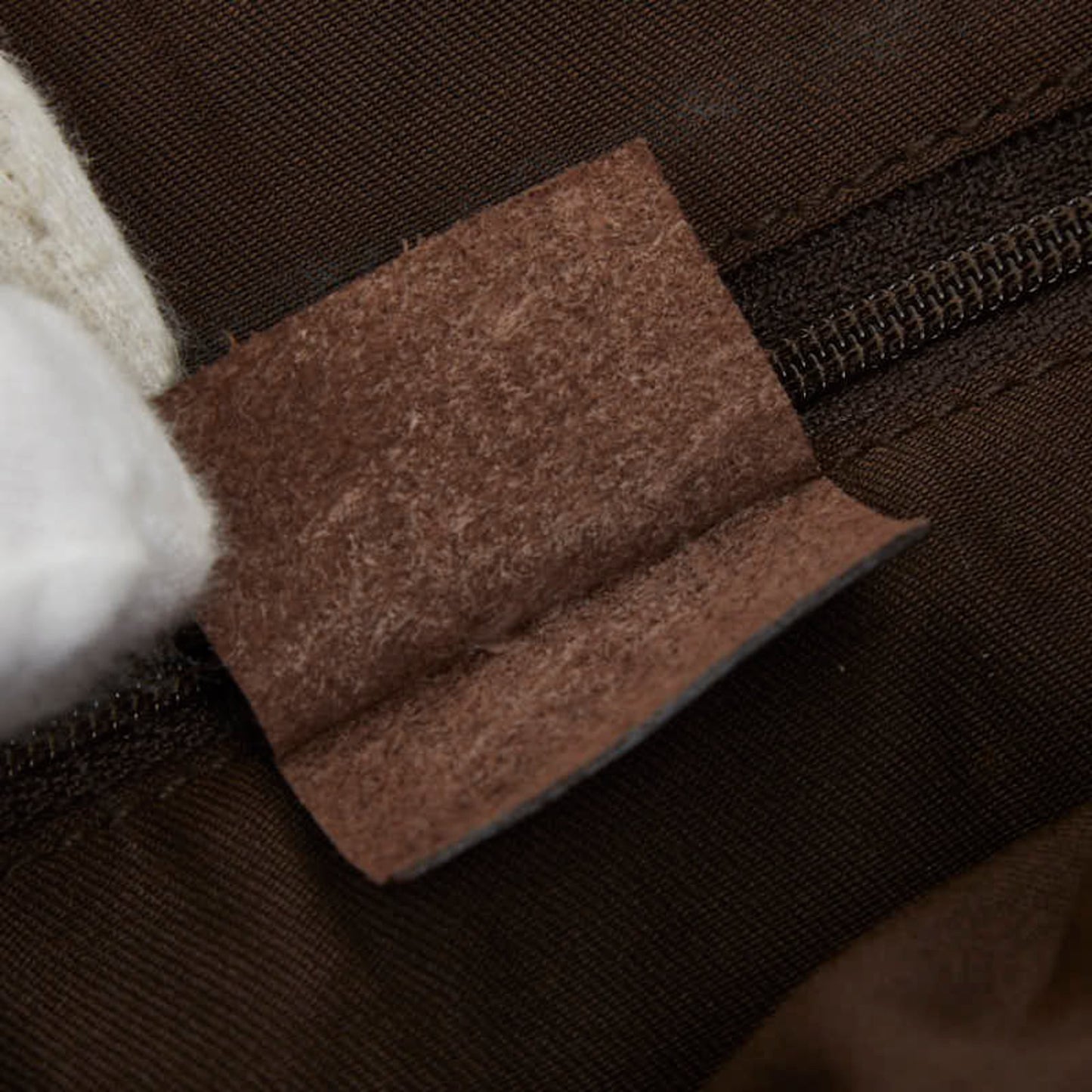 Gucci Beige Brown Canvas Leather Shoulder Bag ( )