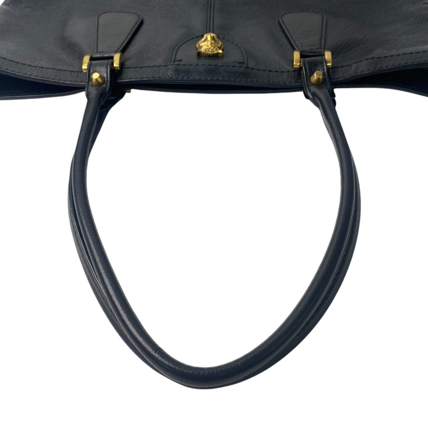 Gucci Black Leather Tote Bag ( )