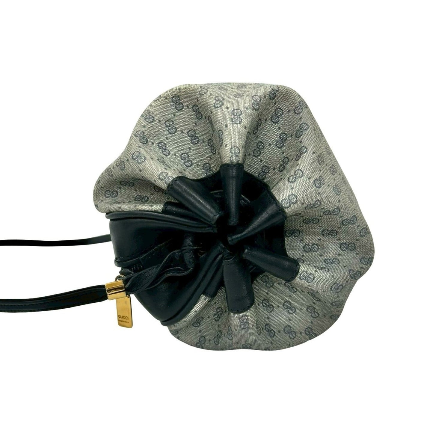 Gucci Navy Leather Pvc Pochette Shoulder Bag ( )