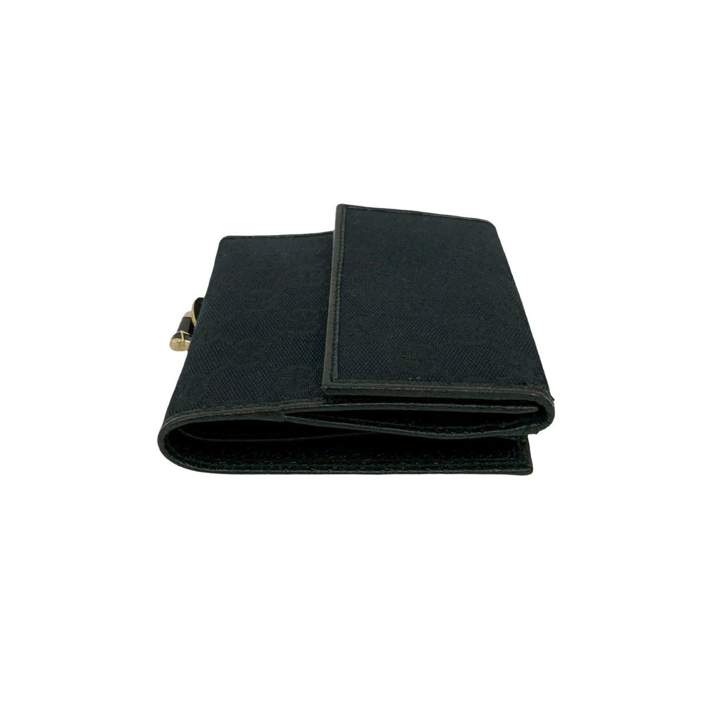 Gucci Black Canvas Leather Wallet (Bi-Fold) ( )