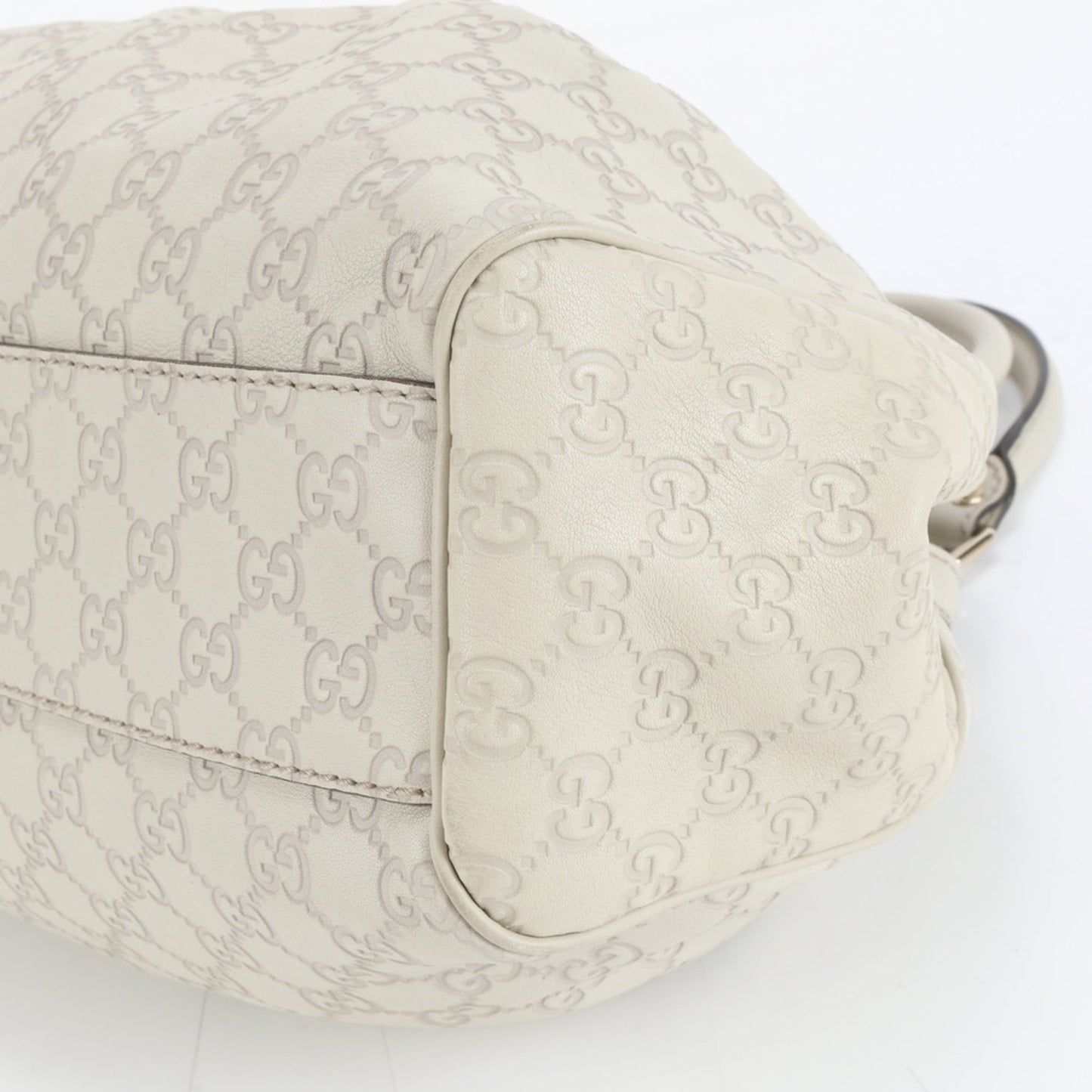 Gucci Ivory Leather Tote Bag ( )