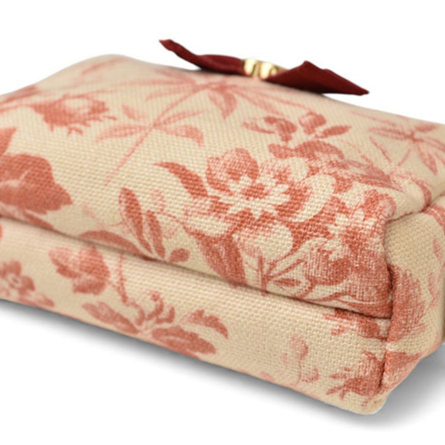 Gucci Pink White Canvas Pouch ( )
