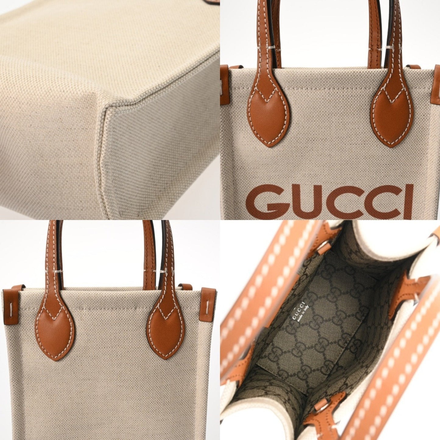 Gucci Brown White Shoulder Bag ( )