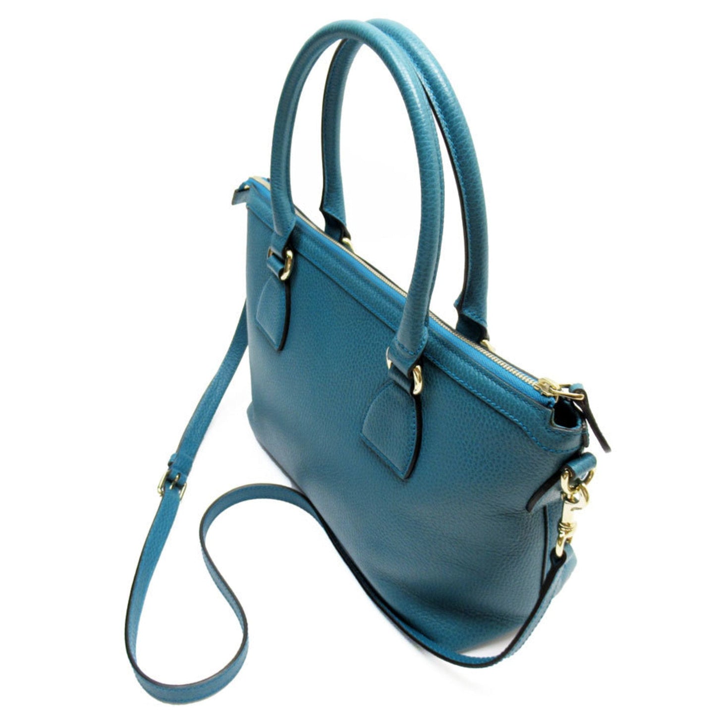 Gucci Green Leather Handbag Shoulder Bag ( )