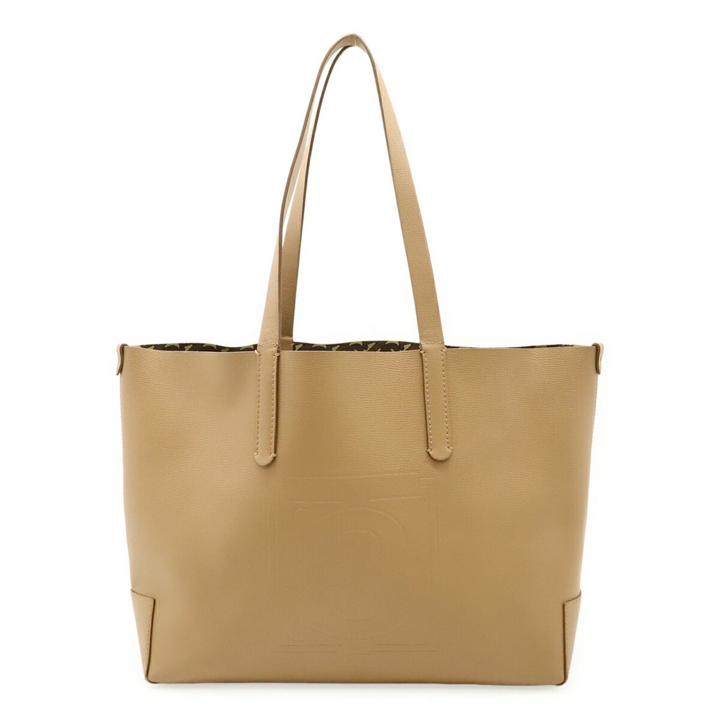 Burberry Beige Leather Shoulder Bag Tote Bag ( )