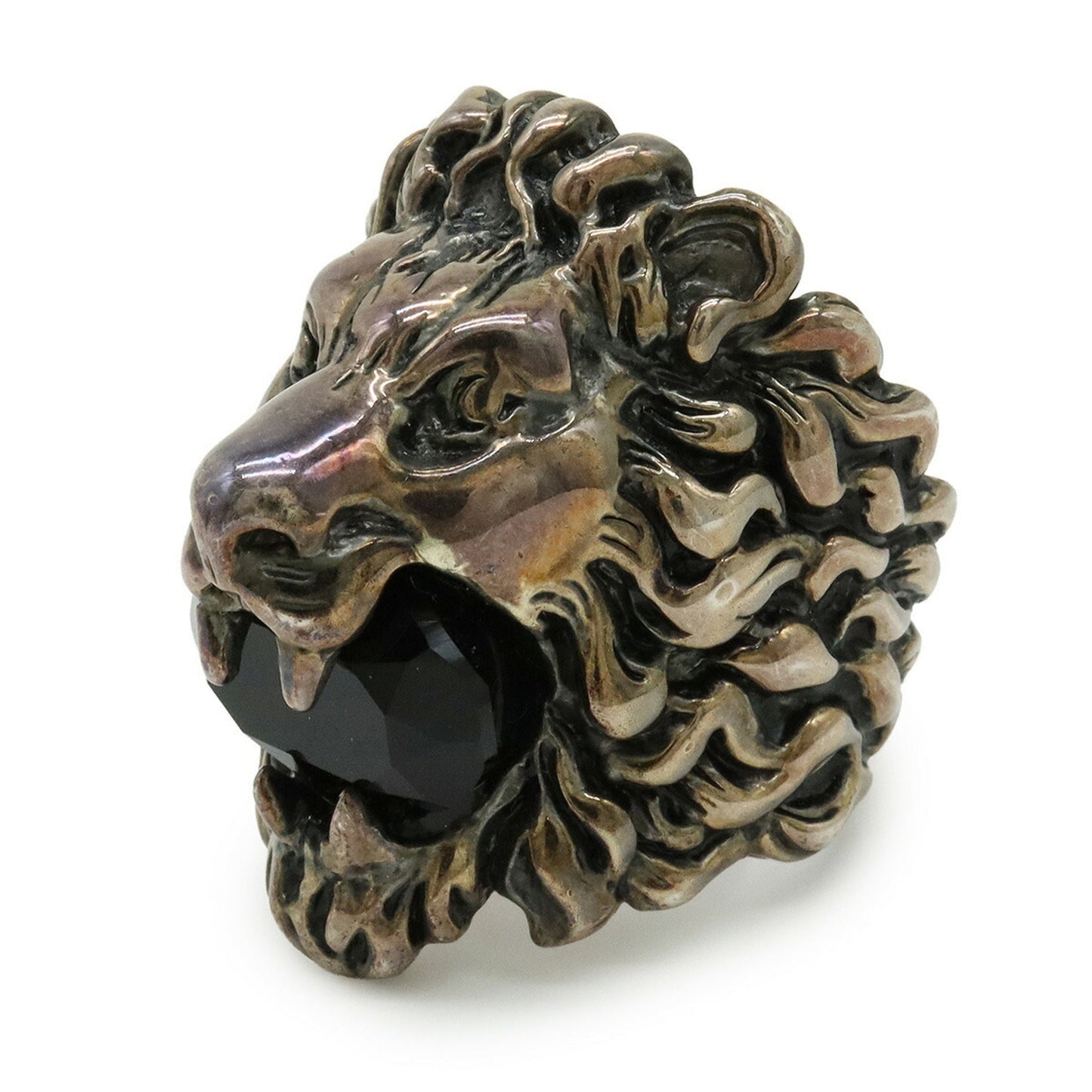 Gucci Pink Gold Black Band Ring ( )