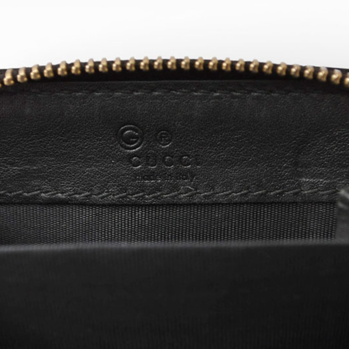 Gucci Black Leather Coin Purse/Coin Case ( )