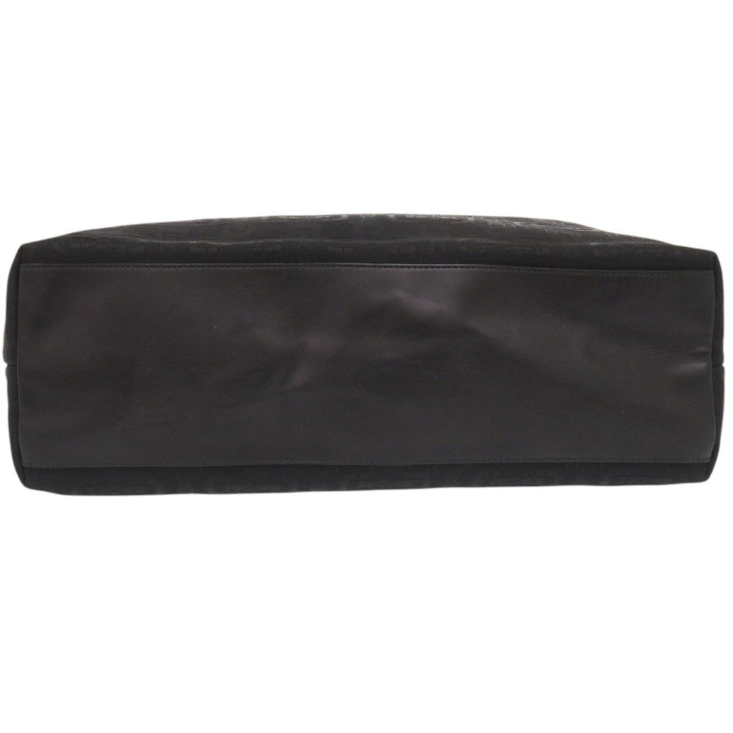 Gucci Black Canvas Leather Tote Bag ( )