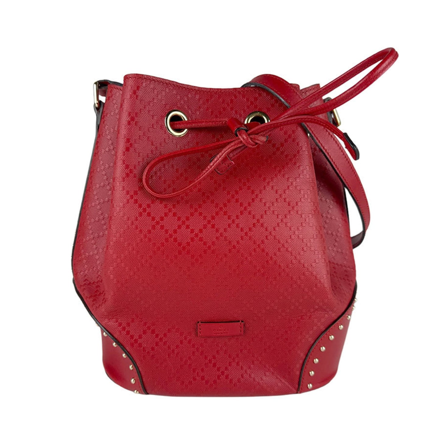 Gucci Red Color Leather Shoulder Bag ( )