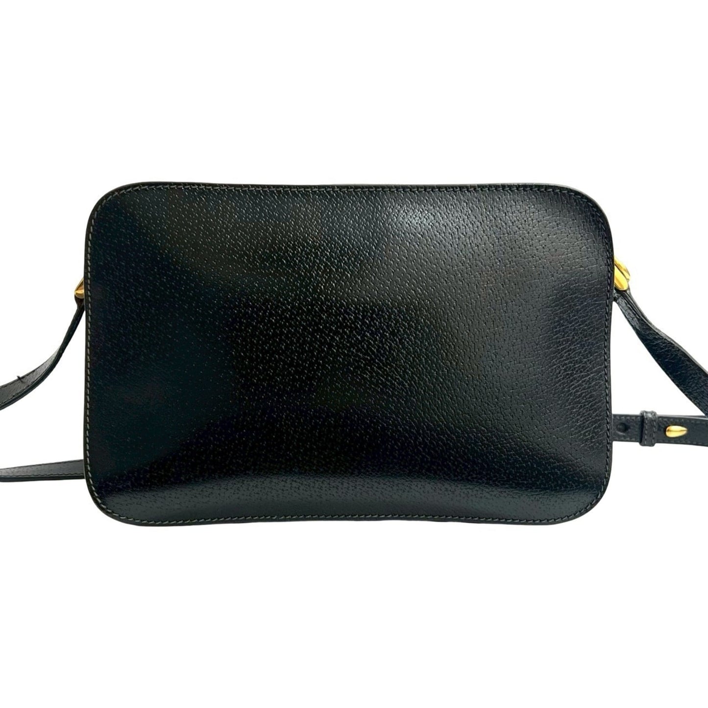 Gucci Black Leather Pochette Shoulder Bag ( )