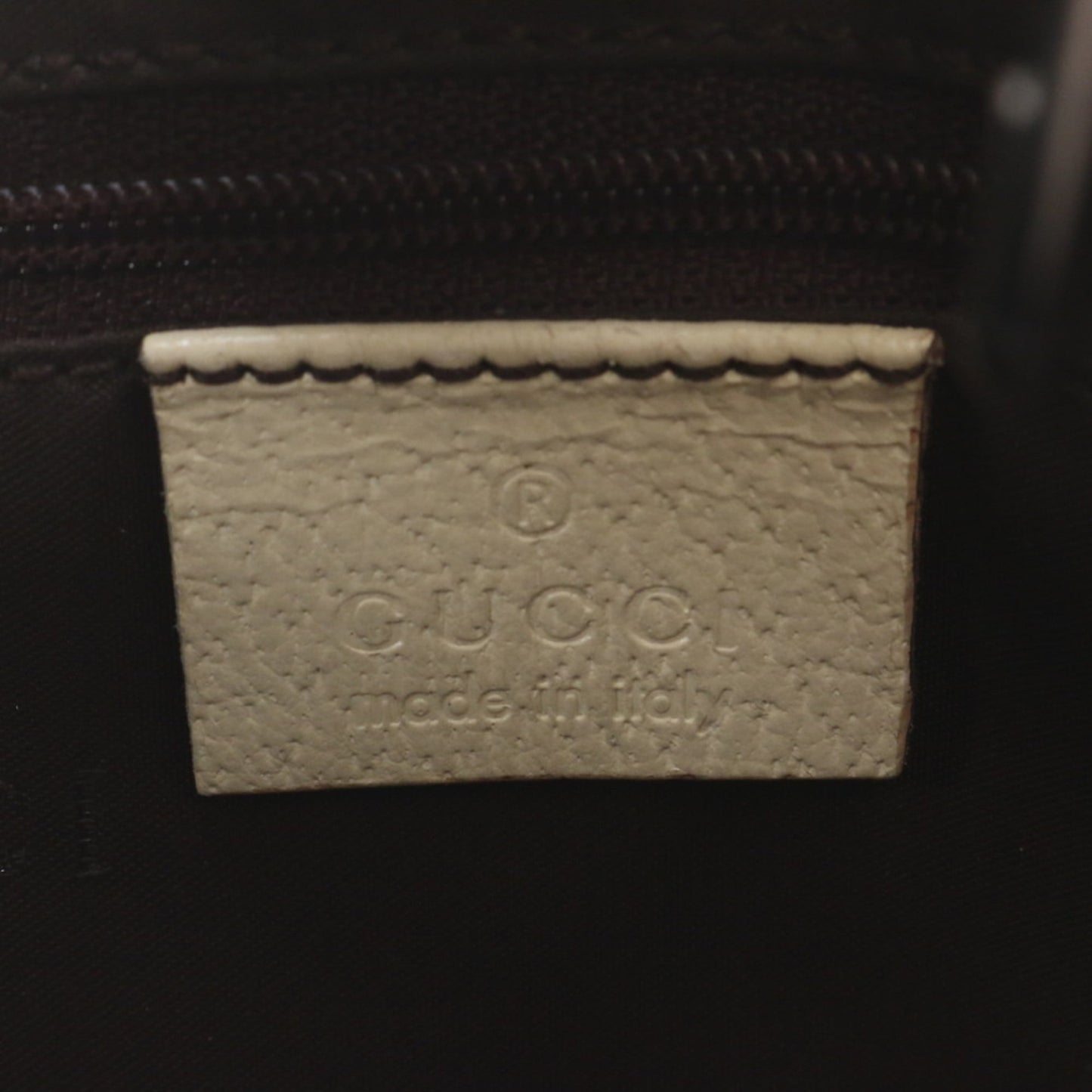 Gucci Beige Leather Canvas Shoulder Bag ( )